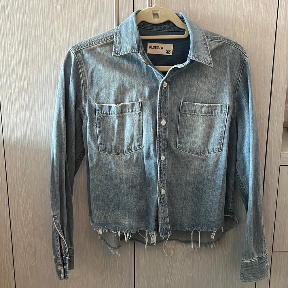 Pistola Jean Thin Jacket / Button Down / Shirt | It Was All A Dream | Size xs